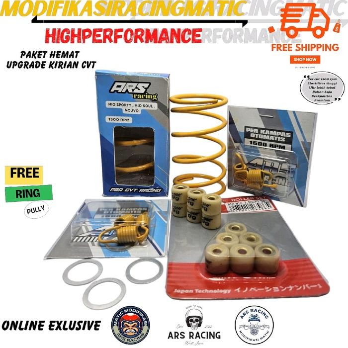 PREMIUM PAKET FULL UPGRADE CVT MIO MIO SPORTY MIO SMILE MIO GARNIS NOUVO 1500 RPM PER CVT RACING