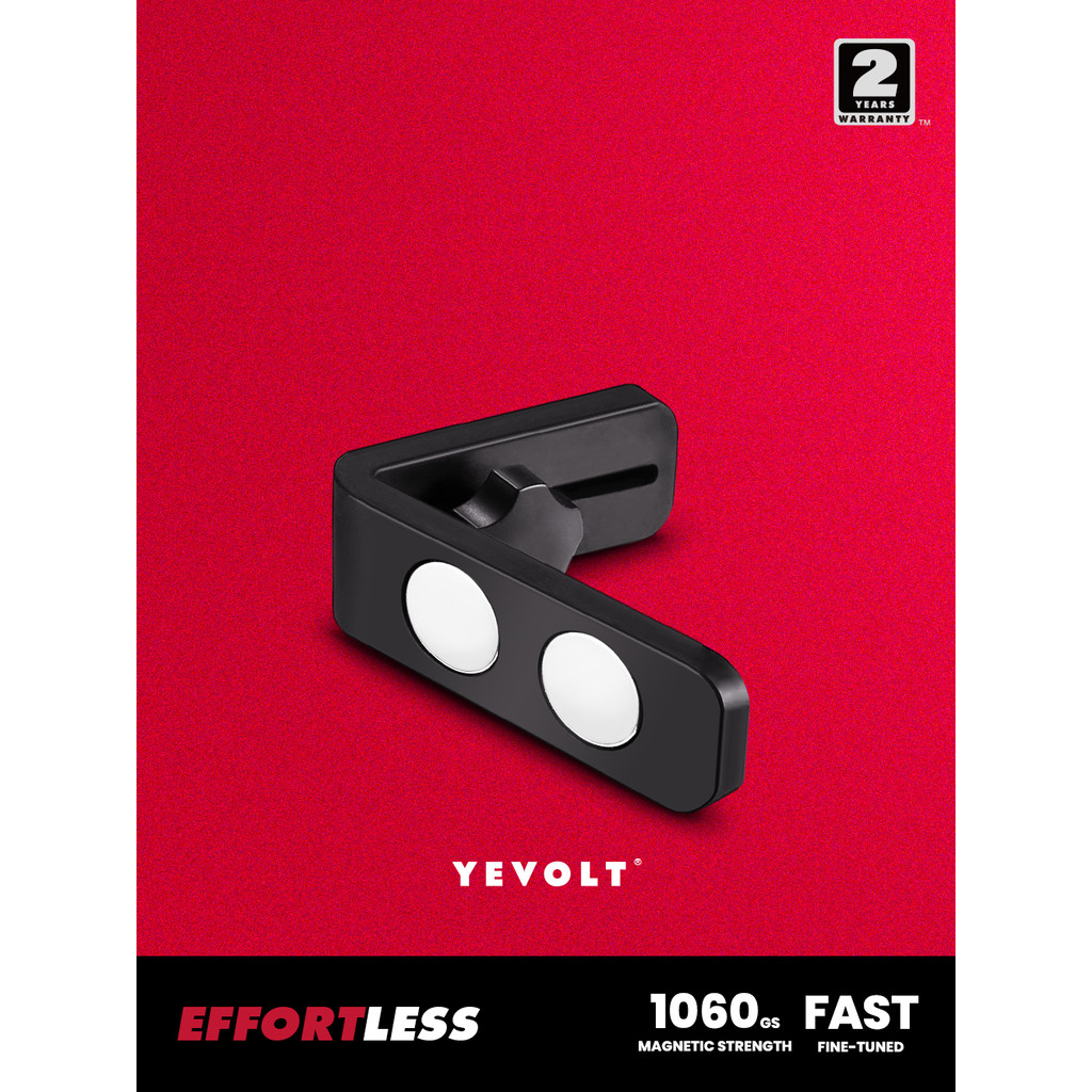 YEVOLT YVXS3DLM360 Braket Dinding Magnetik Tingkat Laser Bentuk L Adaptor Tingkat Tripod Dudukan Put