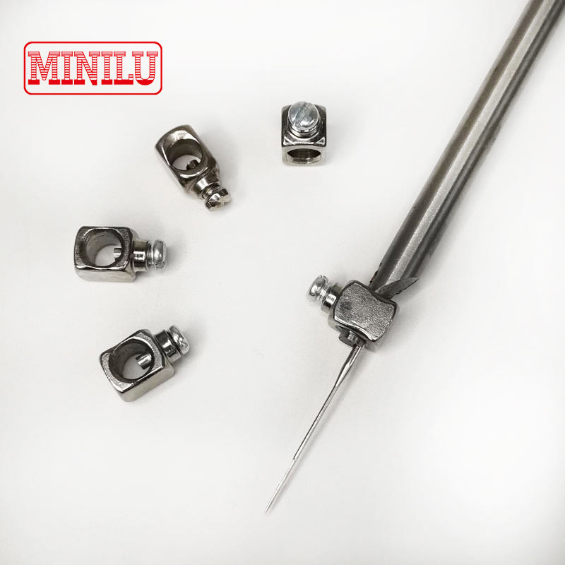 Batang Jarum 18.2Cm dengan Aksesori Patcher Sekrup Berongga untuk Manual Mesin Jahit Perbaikan Sepat