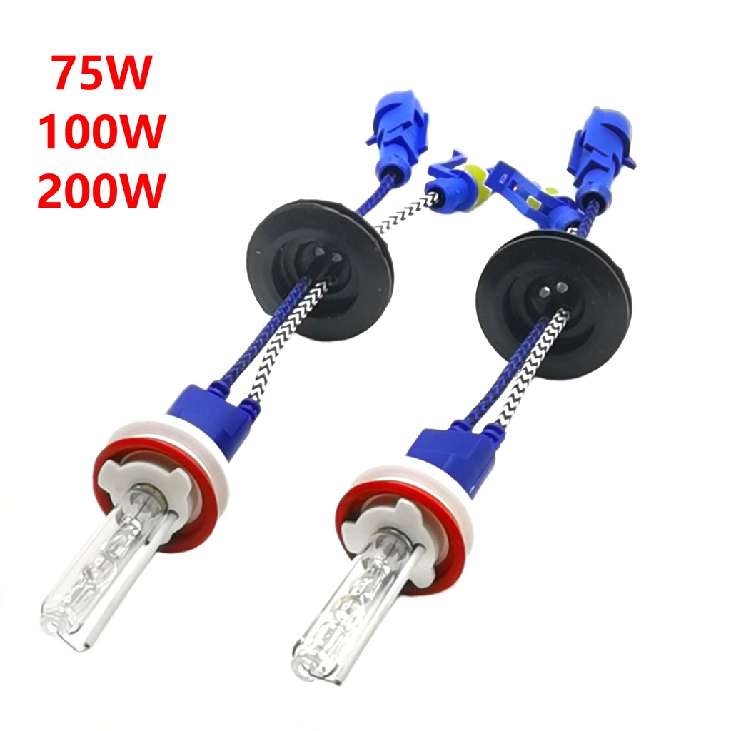 Keramik 200W H1 H3 H7 H11 Keramik D2H 9005 9006 Bohlam Xenon 3000K-12000K 12V Lampu Depan HID Mobil 