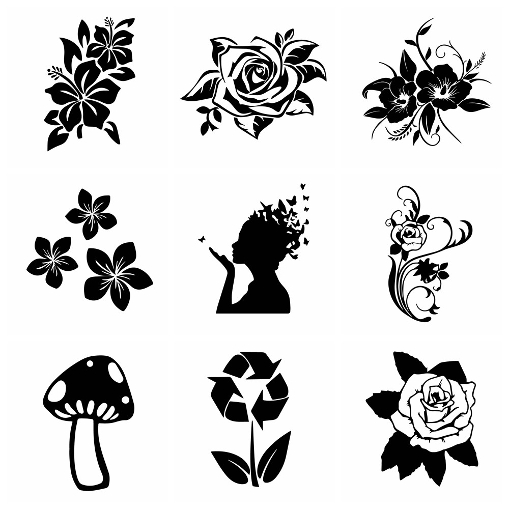 Stiker Bunga Mobil Stiker Mobil Bunga Cantik untuk Dekorasi Aksesori Mobil Hiasan Mobil Bodi Sepeda 