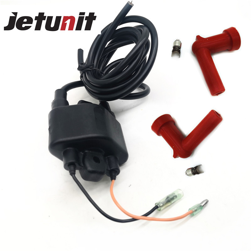 JetSki IGNITION COIL ASSY UNTUK Yamaha 62E-85570-10-00 62E-85570-11-00 6R8-85570-10-00 Suku Cadang L