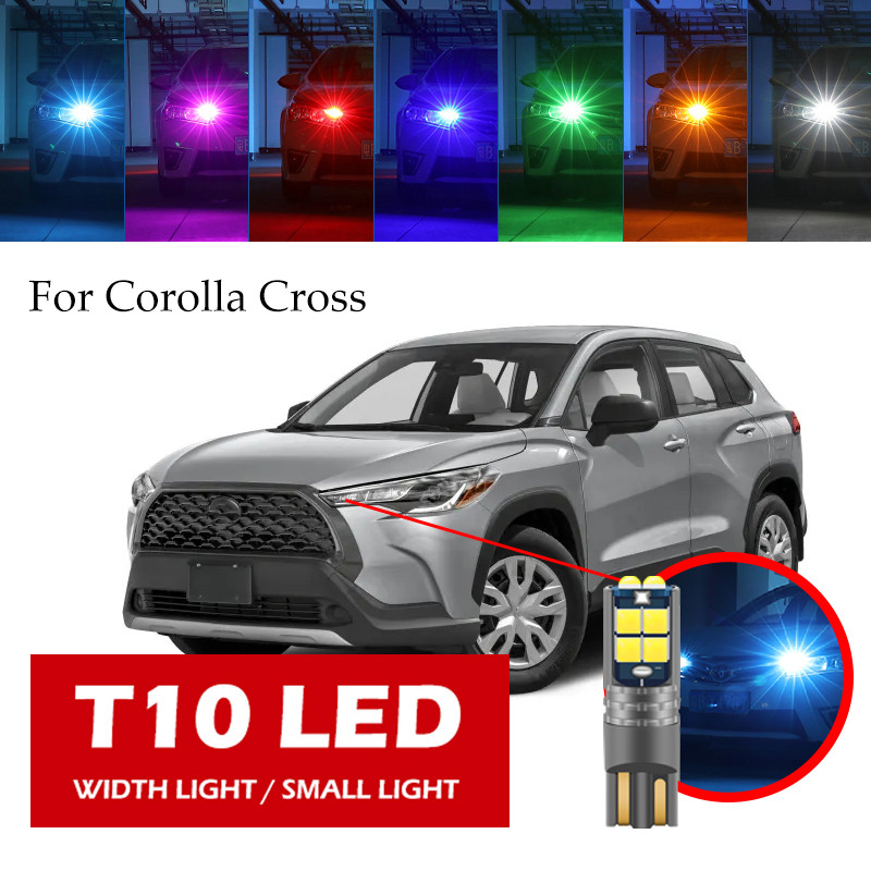 1Ps T10 LED W5W untuk Toyota Corolla Lampu Pintu Sisi Silang, Lampu Depan Kecil, Boot Mobil, Lampu P
