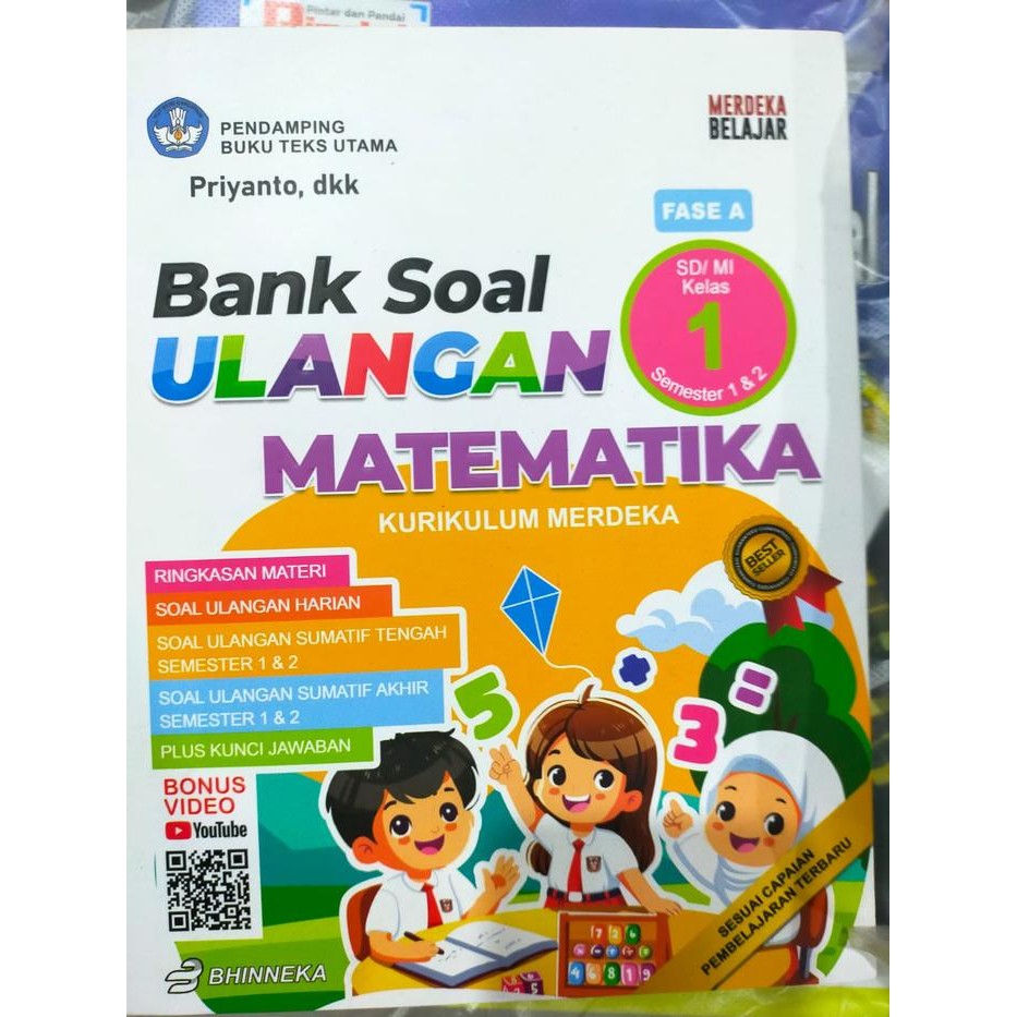 

BANK SOAL ULANGAN MTK SD KELAS 1-6 KUR MERDEKA - TERBARU