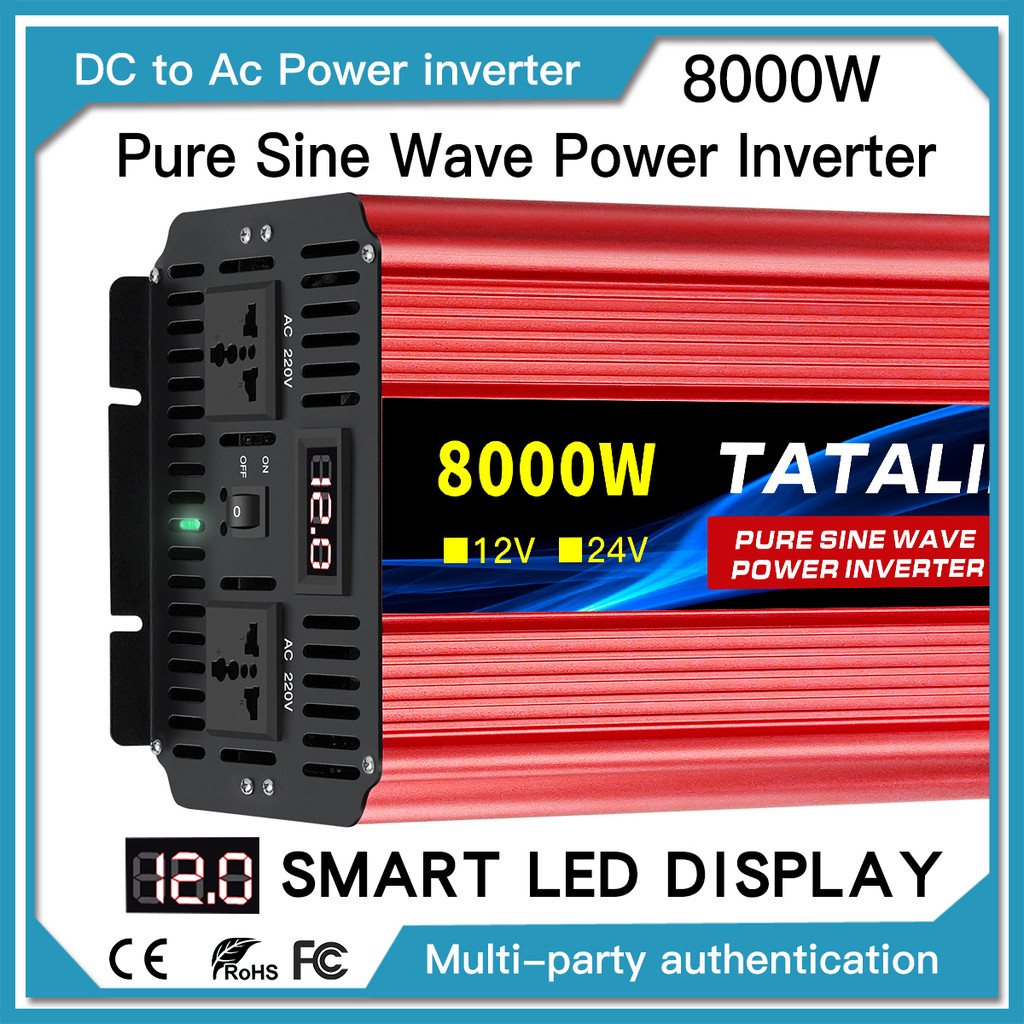 Inverter Gelombang Sinus Murni 1600W 2500W 3500W 4500W 5000W 6000W 7000W 8000W 10000W Konverter Inve