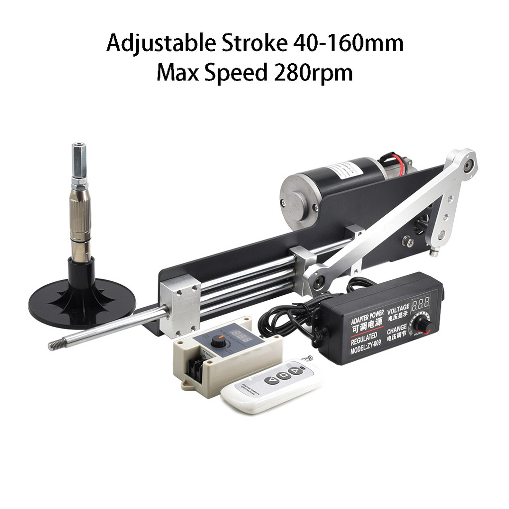 Kit Remote Control Motor DC Bolak-balik Stroke Dapat Disesuaikan 40-160Mm Kecepatan 280Rpm 150Rpm Ke