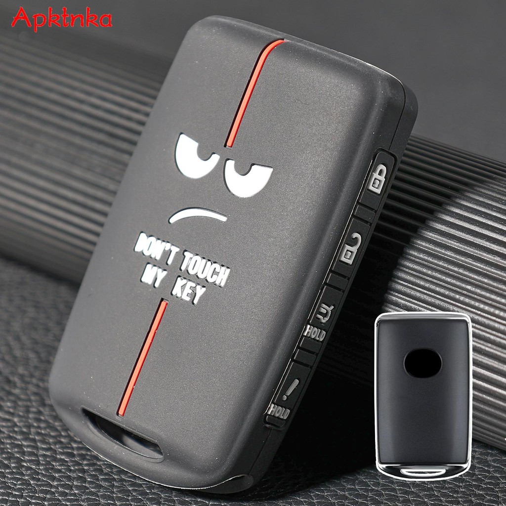 Silikon Tanpa Kunci Masuk Mobil Kunci Fob Gantungan Kunci Ring Case Penutup Shell Melindungi untuk M