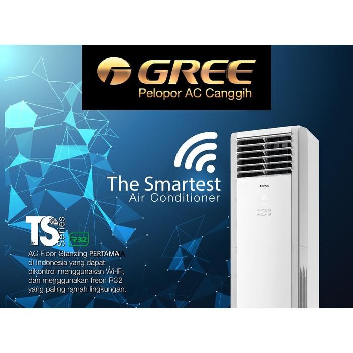 Gree Ac Standing Floor 2 Pk Smart Wifi Touch Screen Tbk
