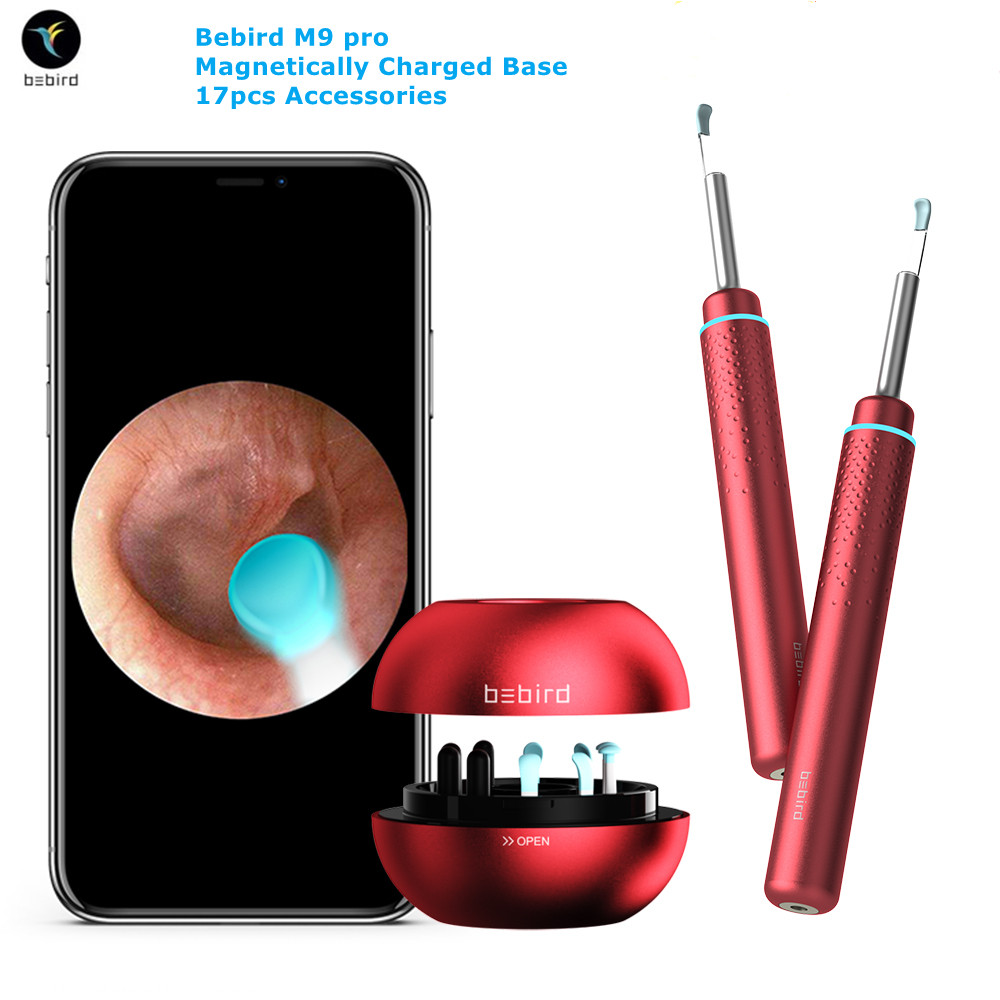 Bebird M9 pro Kamera Endoskopi Pembersih Telinga 3.9mm Wifi Otoskop Smart Visual Ear Stick Perawatan