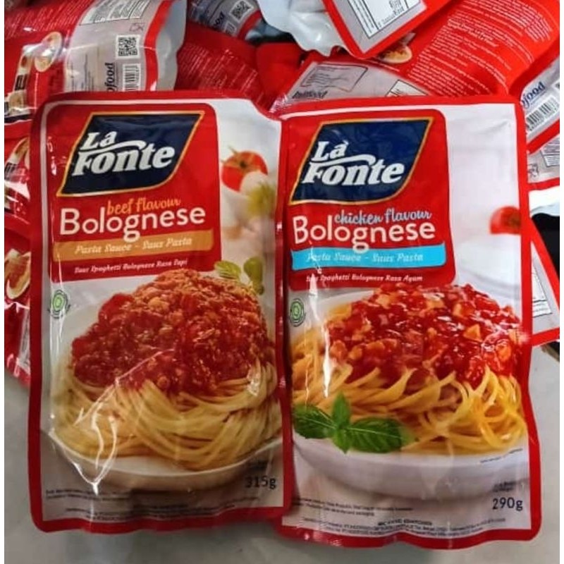 

SANS Lafonte Saus Bolognese Beef 315gr dan Chiken 290 Gr Exp 2026