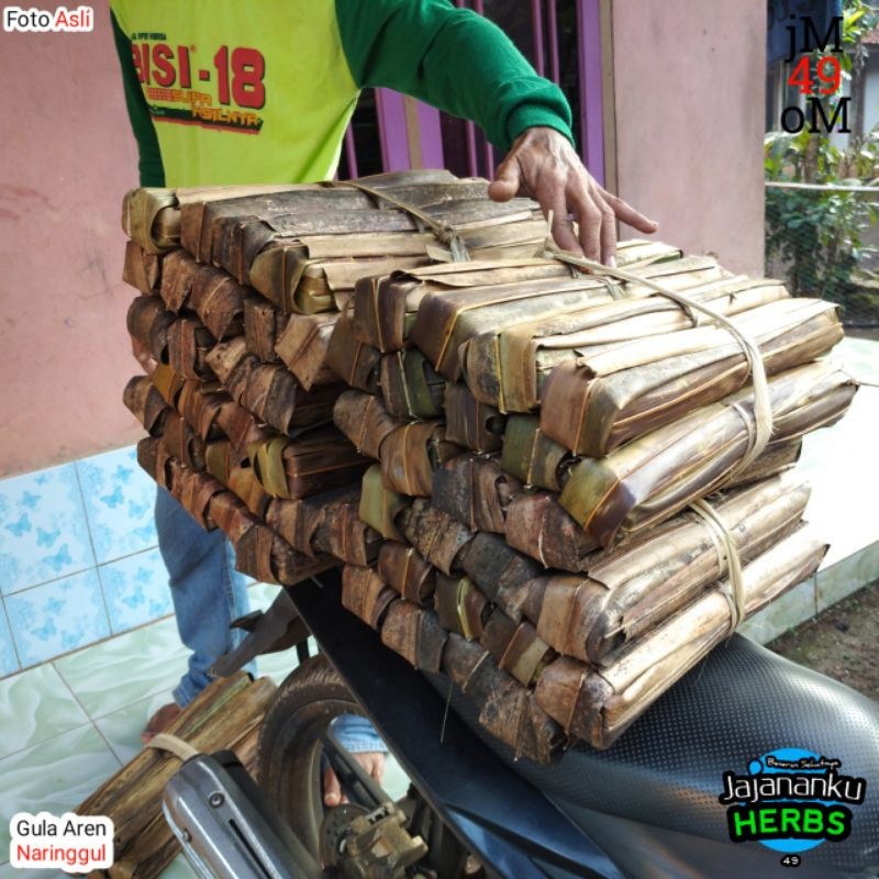 

SANS Gula Aren 100% Asli Kawung Bungkus Daun Grosir Khusus Leseler Minimal Order 15 Kg