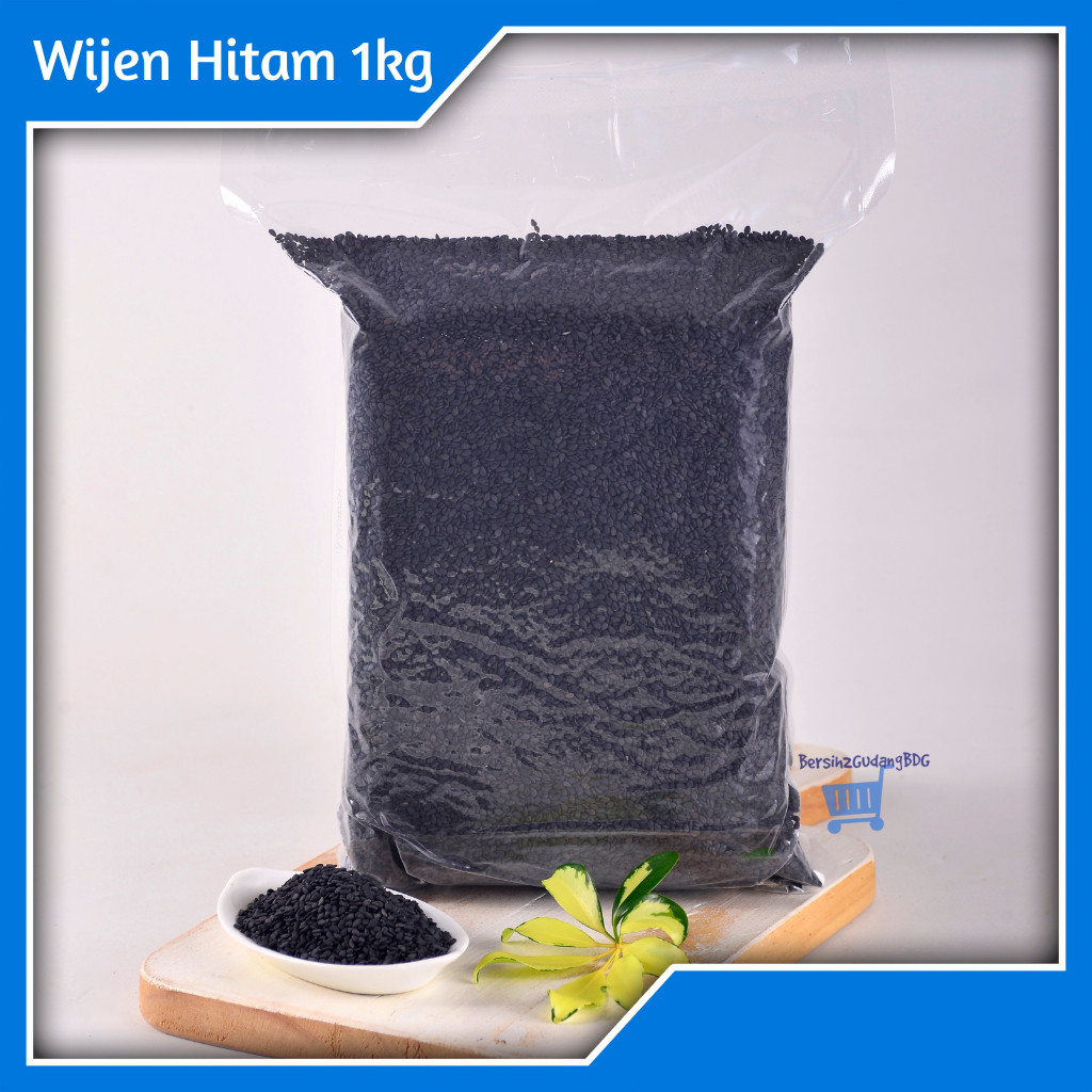 

SANS Black Sesame Seed Raw 1 kg / Biji Wijen Hitam Mentah 1 kg