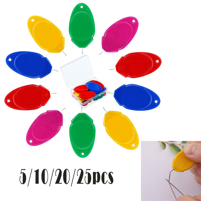 10 Buah Mesin Threader Jarum Jahit Perangkat Benang Otomatis Mudah Aksesori Mesin Jahit Buatan Tanga