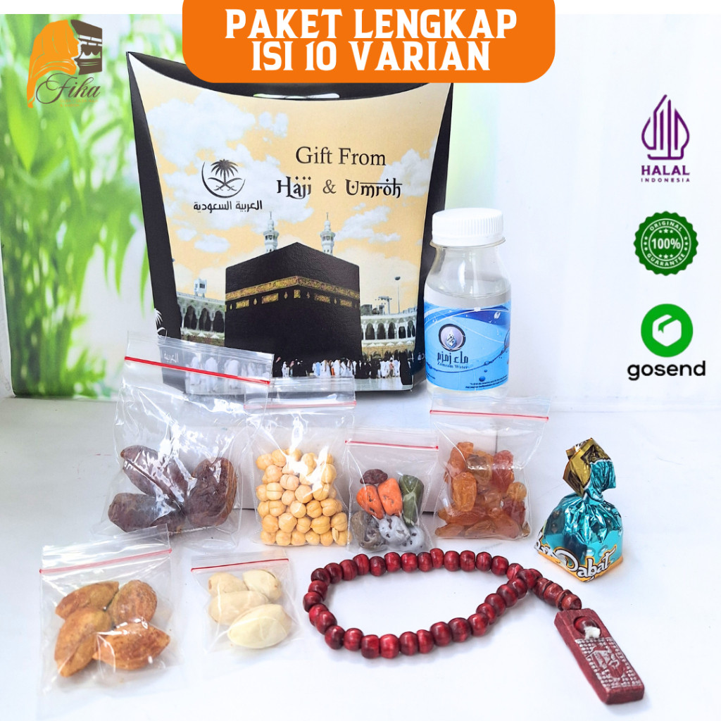 

PAKET HAMPERS OLEH OLEH HAJI DAN UMROH LENGKAP AIR ZAM ZAM 60ML BEST SELLER