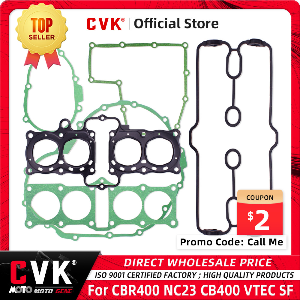 Cvk Sepeda Motor Penuh Kepala Silinder Crankcase Stator Cover Gasket Kit Katup Mesin Bagian untuk Ho