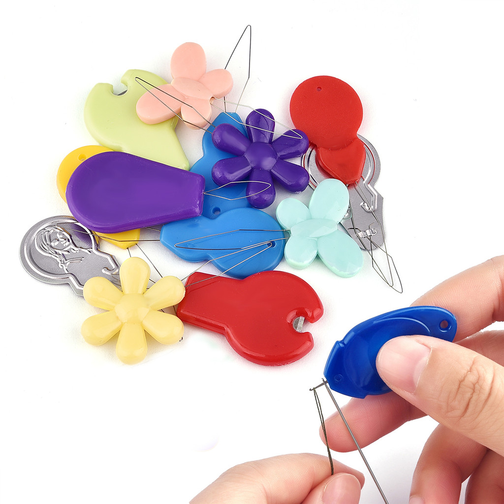 Mesin Jahit Jarum Tangan Perangkat Benang Otomatis untuk Jarum Panduan Lansia Alat Jahit Aksesori Ru