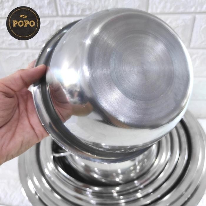 BASKOM KOREA STAINLESS MANGKOK JUMBO MIXING BOWL ADONAN KUE LAUK