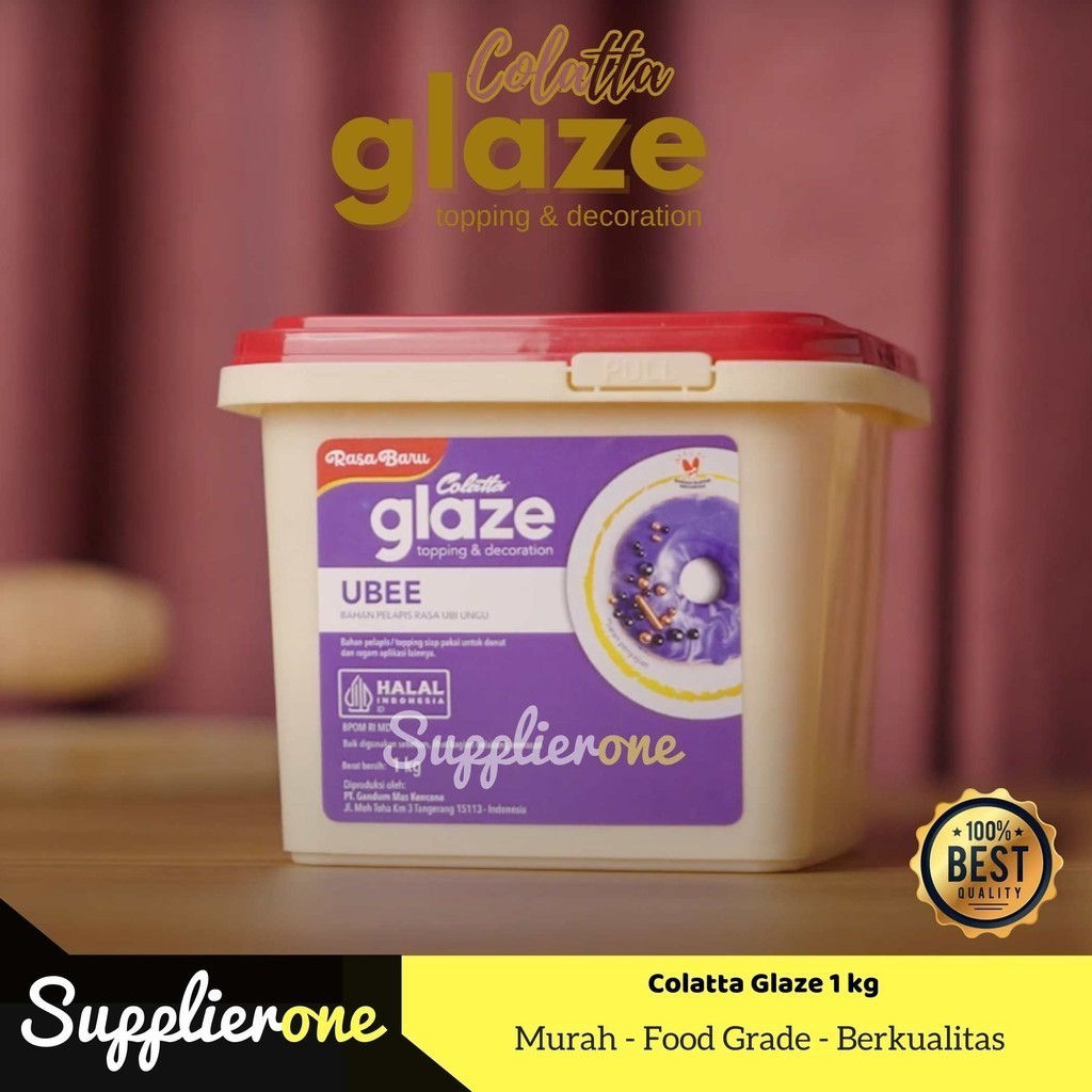 

RATU Colatta Glaze Ubee / Selai Ubee 1kg / Selai Roti / Topping Selai Colatta Glaze