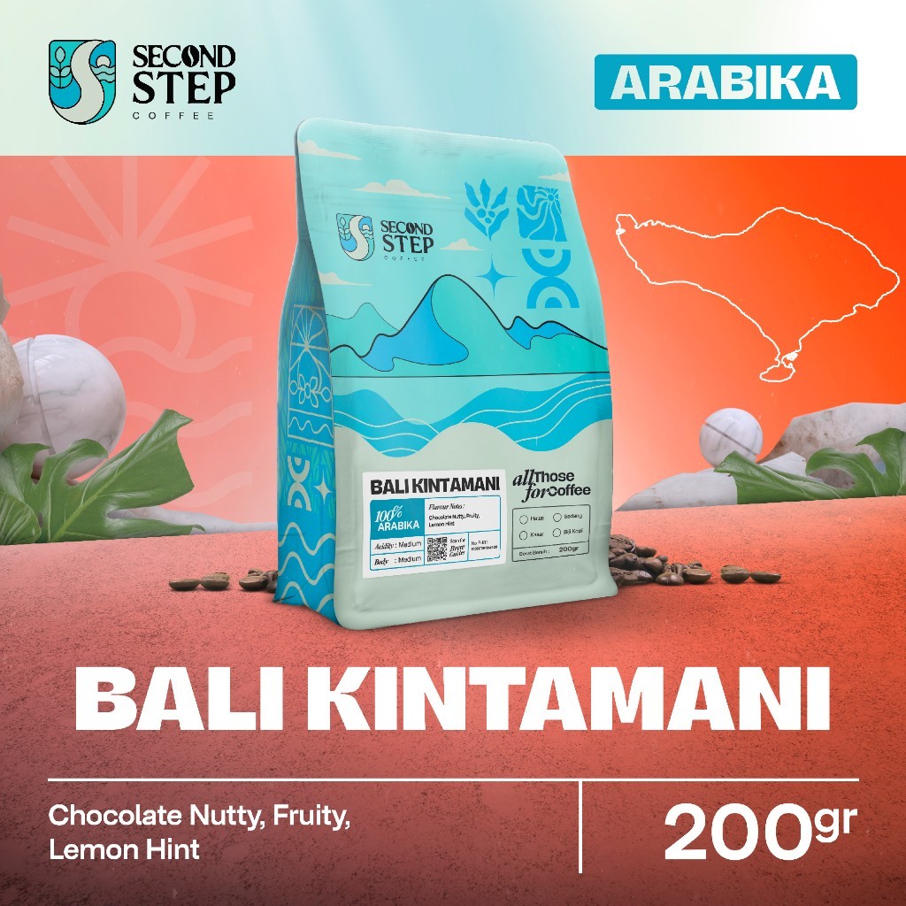 

RATU Kopi Arabika Kintamani Bali Arabica Coffee Roast Beans 200gr Biji Bubuk