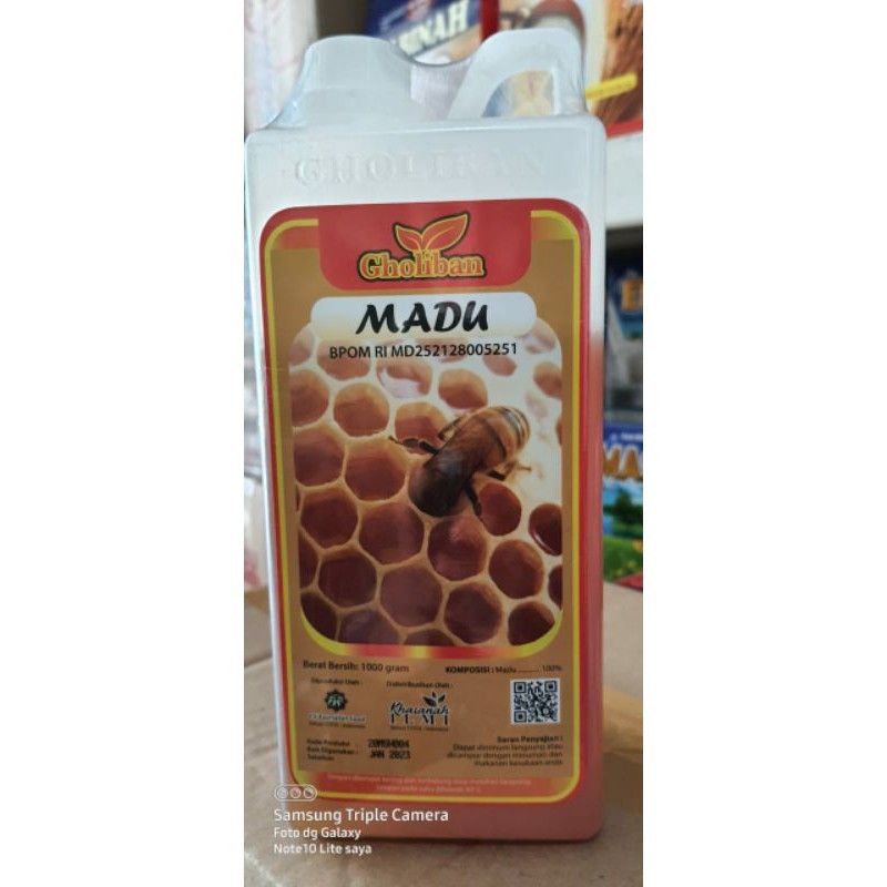 

RATU Madu Gholiban 1kg BPOM botol timbul tulisan GHOLIBAN