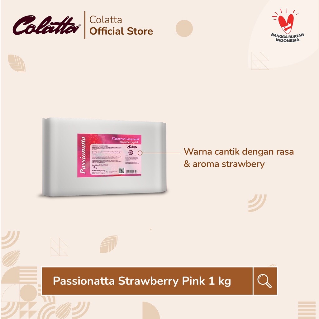 

Bundling Colatta Passionatta Chocolate Stawberry Pink - Coklat Strawberry Batang 1Kg - Isi 2
