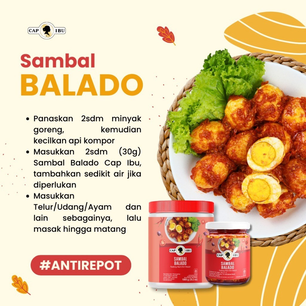 

CAP IBU Sambal Balado Kemasan Pot