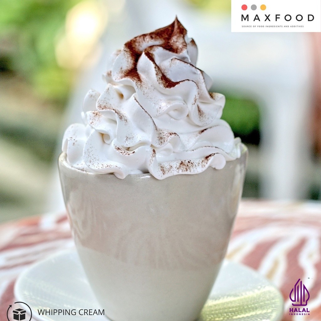 

MAXFOOD - Whipping Cream / Bubuk Whip Cream Rasa Plain 500 GR