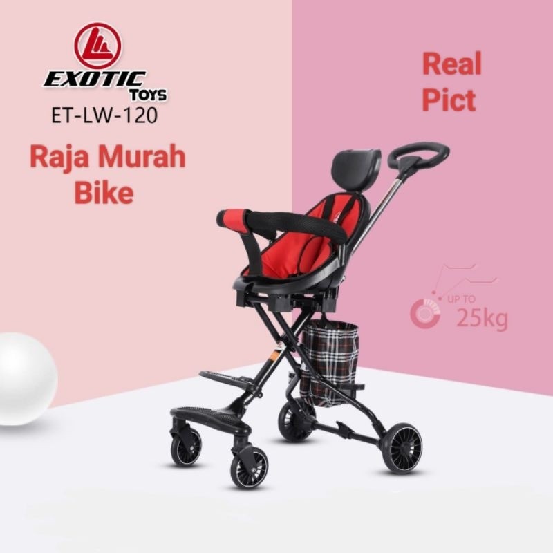 Magic Stroller Exotic LW 126 Sepeda Stroller Magic Exotic Rebah Bisa Putar