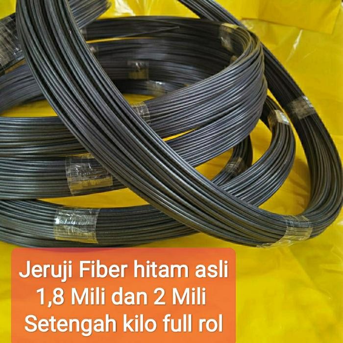 jeruji fiber sangkar burung 1,8mm dan 2 mm warna hitam asli non kulit