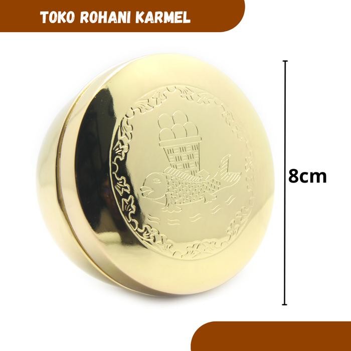 Piksis Lapis Emas 24 Karat - Tempat Hosti Katolik / Piksis Gold / Piksis Silver