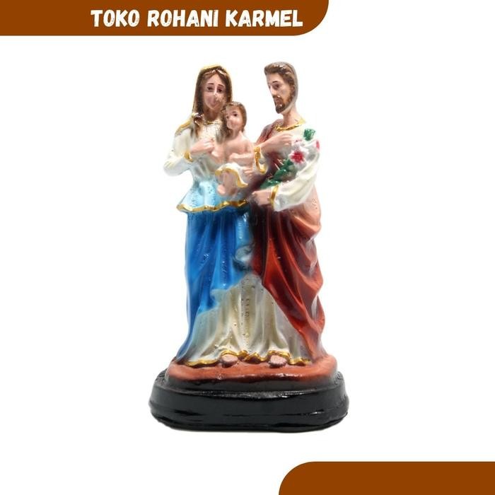 Patung Keluarga Kudus 15 Cm / Patung Keluarga Kudus Katolik Kecil