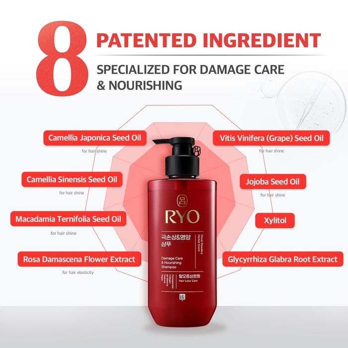RYO Anti Hair Loss Shampoo/ Hair Loss Expert Care Shampoo / Damage care & Nourishing Shampoo / Hair