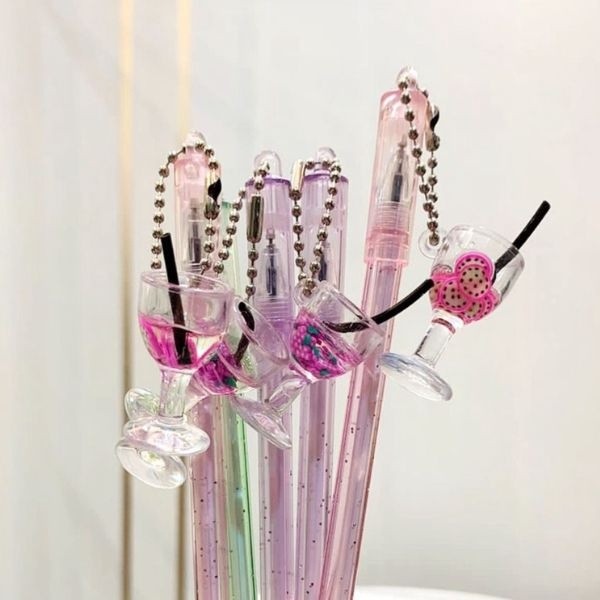 ID MMM PULPEN AESTHETIC PULPEN GELAS JUICE FANCY LUCU PEN GANTUNGAN MINUMAN COCKTAIL BOLPOINT