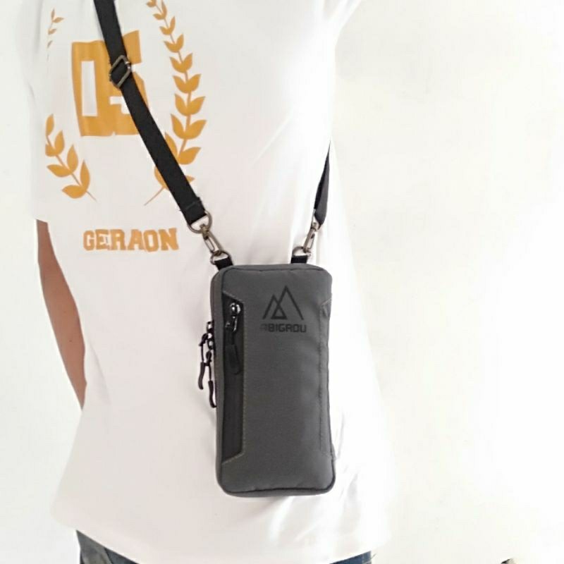 RB2233 Cluth bag megan abigadu tas hp anti air pria wanita slingphone waterproof laki laki perempuan