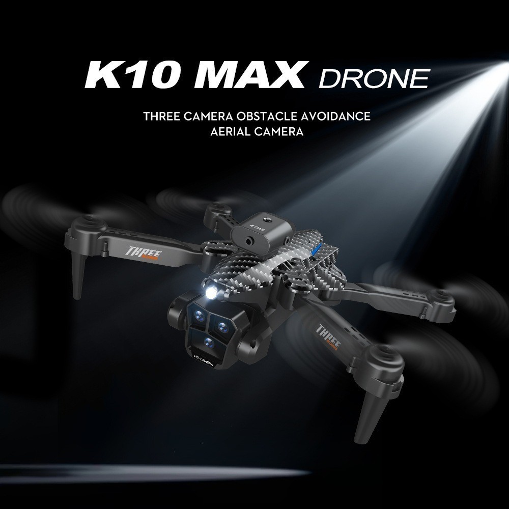 K10 Max Drone Professional Aerial Photography Aircraft Three-Camera HD One-Key Return Obstacle