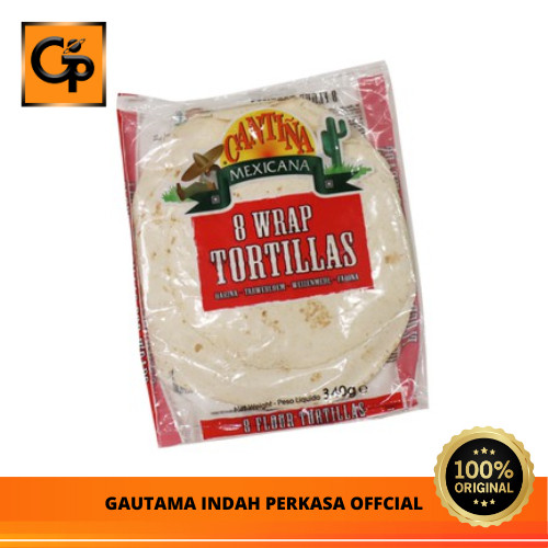 

Kulit Kebab Cantina Mexicana Flour Tortillas isi 8pcs Uk 20cm
