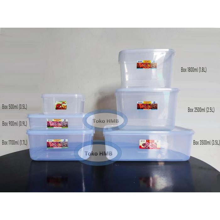 

Box Kotak Makanan KMP Food Box 500ml 900ml 1700ml 1800ml 2500ml 3500ml