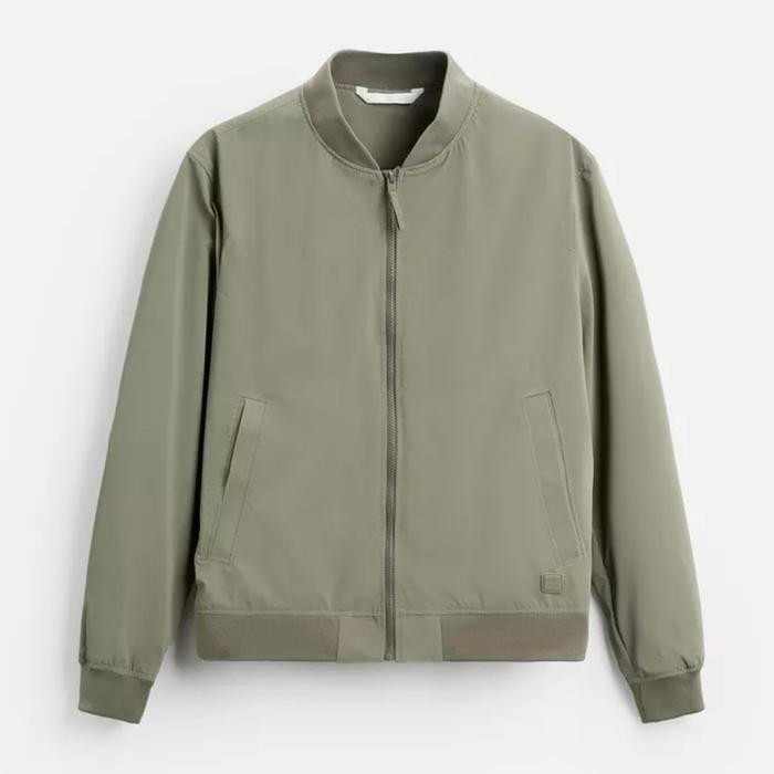Jaket Bomber Zara Pria - Khaki
