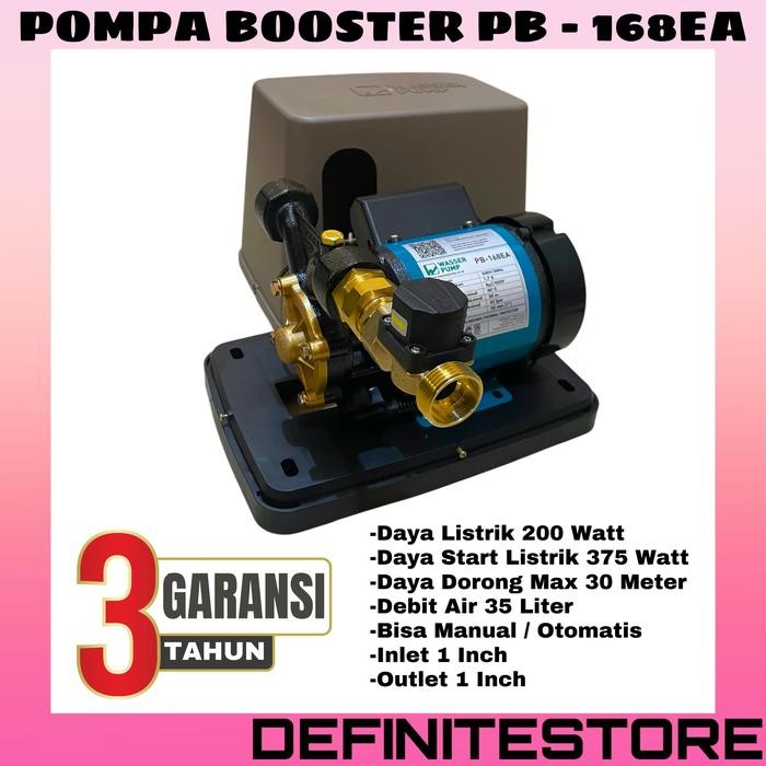 POMPA BOOSTER PENDORONG WASSER POMPA PENDORONG OTOMATIS PB POMPA AIR PENDORONG DENGAN PENUTUP ANTI