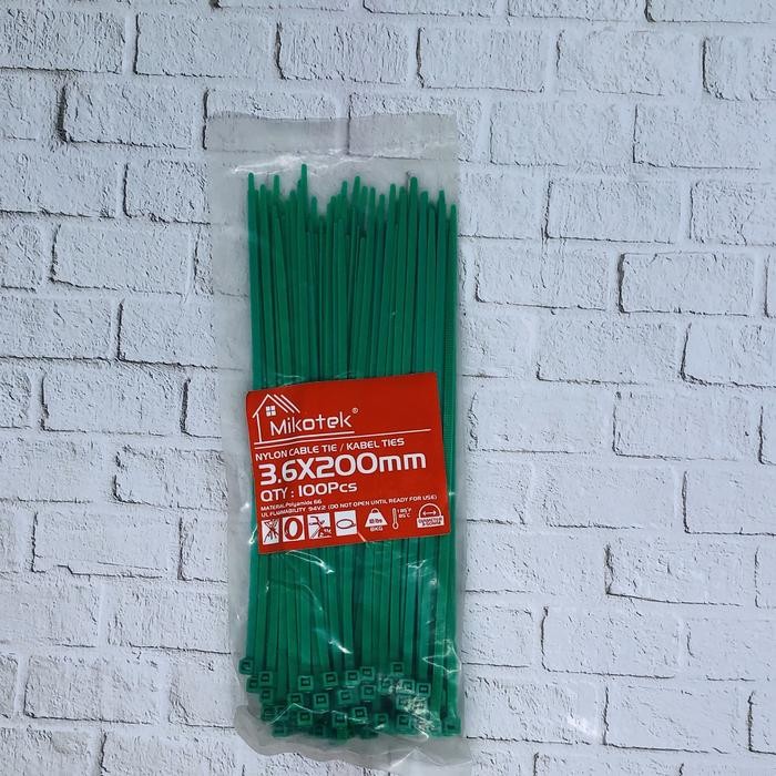 

HZ CABLE TIES 3,6 X 200 MM COLOR/KABEL TIS WARNA/HIJAU/MERAH/KABEL TIE