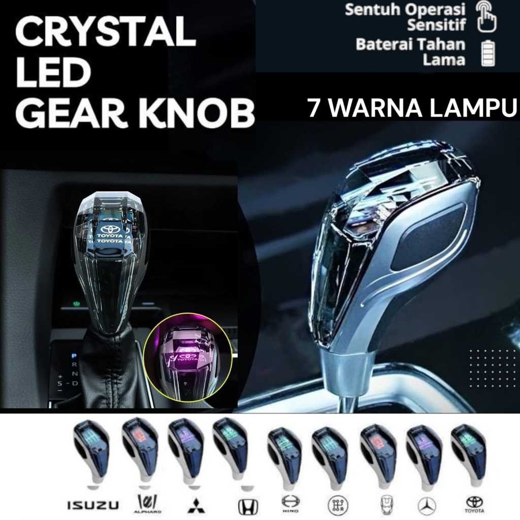 Shift Knob RGB Mitsubisi Hyundai Shift Knob Tuas Gi Kristal Lampu RGB Shift Knob Led Lht RGB Lampu .