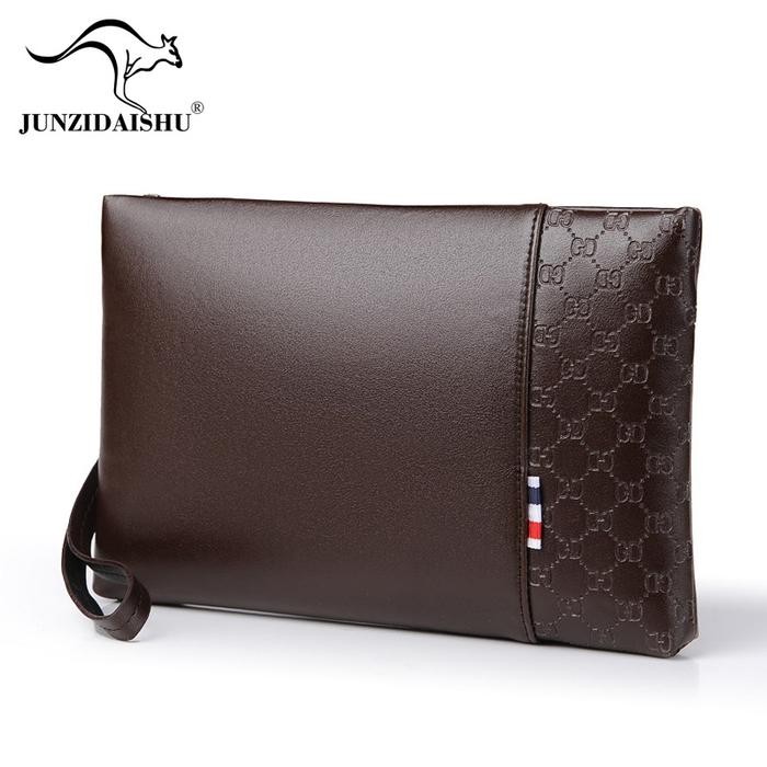 Tas Tangan Clutch Pria Wanita Dompet Tangan Dompet Besar Tipis Serbaguna Import Bahan Kulit Pu