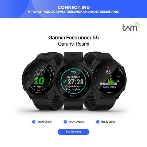 Garmin Forerunner 55 Smartwatch Running Garmin FR 55 Garansi Resmi - Hitam