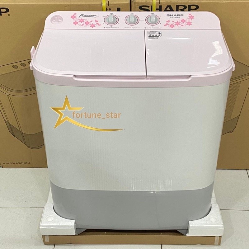 Mesin Cuci 2 Tabung SHARP ES-T90MW 9KG Puremagic