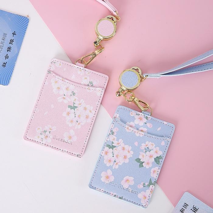 

Name Tag Id Card Holder Flower Lanyard Bunga Lanyard Nametag Office Stuff