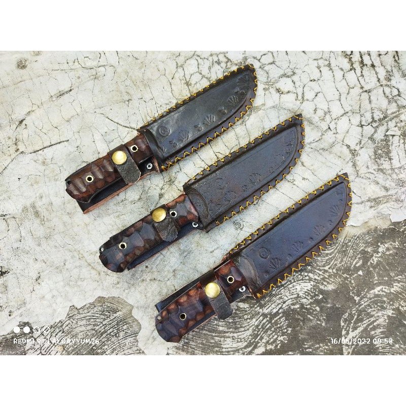 viral Bushcraft02 Pisau Survival Handmade Fulltang Baja Sup 9