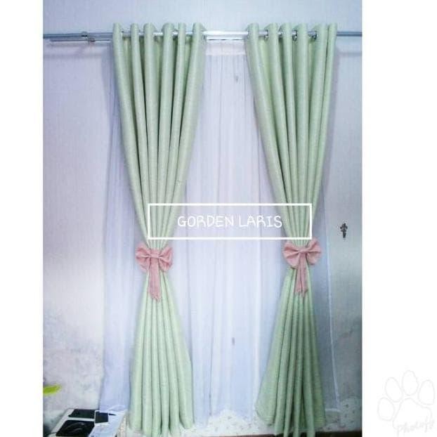 TERMURAH Perlengkapan Rumah Gorden polos blackout blzr hijau mint Gorden rumah READY STOCK