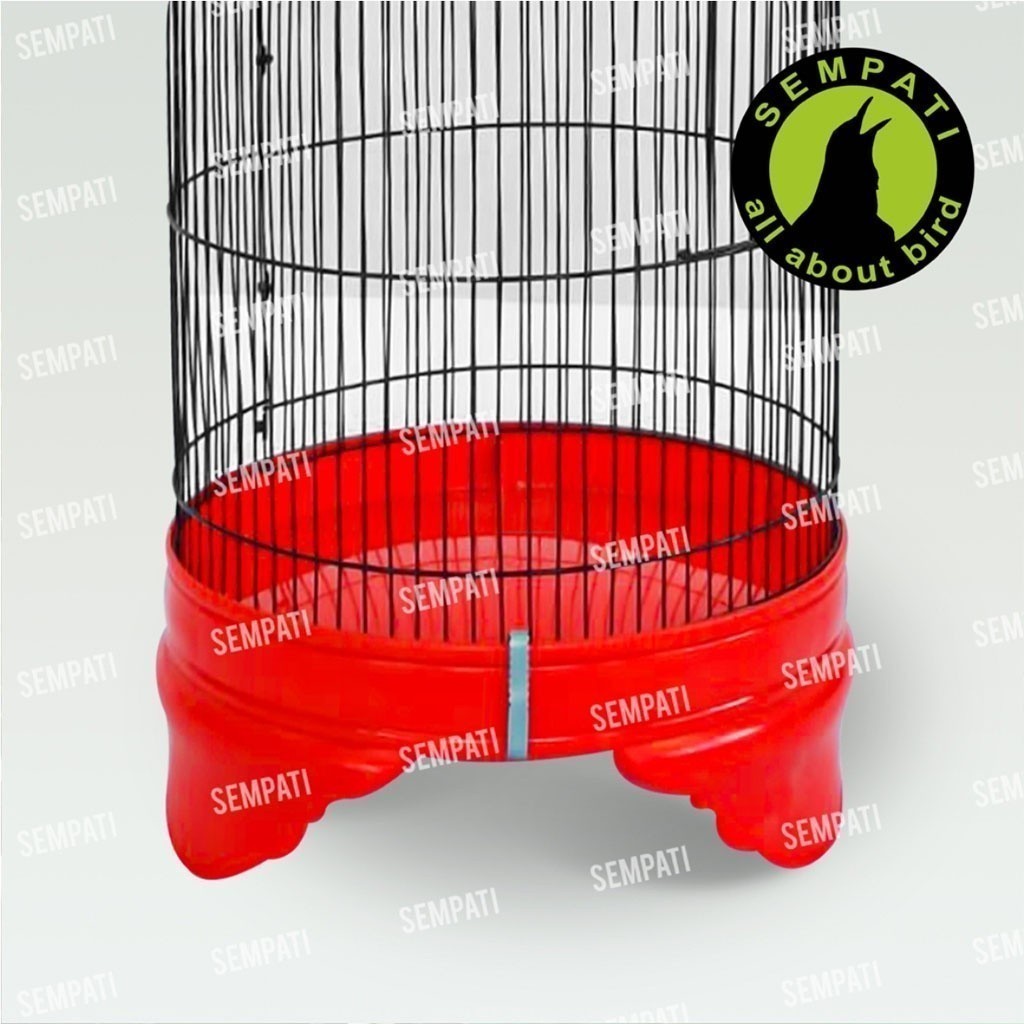 RB22 SEMPATI Tebok Lovebird Pvc Plus Pion Tebok Anti Pecah Untuk Sangkar Kandang Lovebird Bulat
