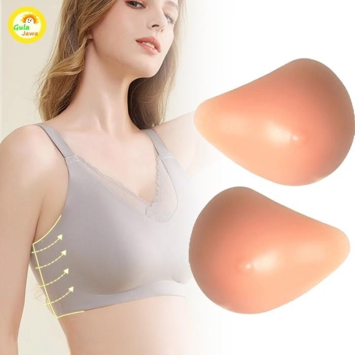 1 Buah Silikon Bra Mastektomi Insert Pad Penyumpal Breast Cancer Payudara Palsu Payudara Palsu