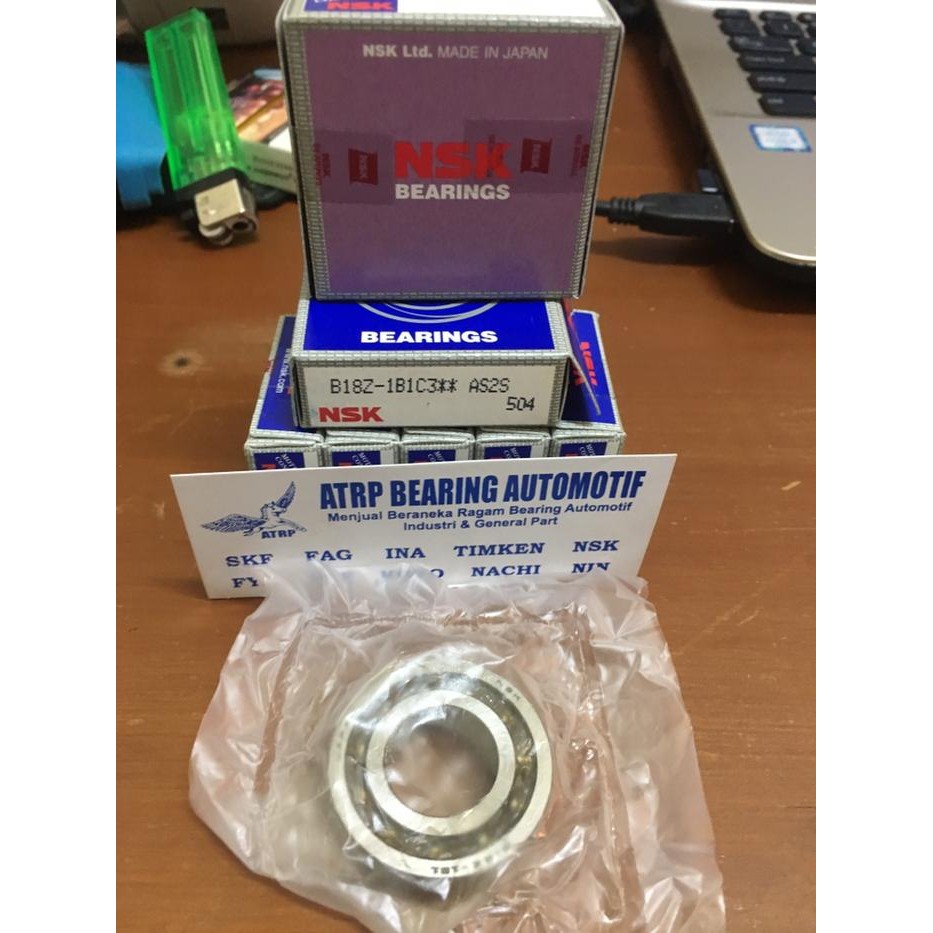 Ball Bearing B18Z-1B C3 Nsk Japan Kode 004